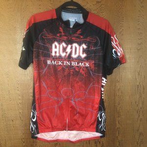 Primal Wear AC/DC Back In Black Jersey Cycling Bicycle Size L
